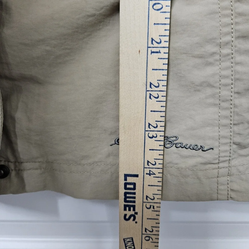 Eddie Bauer Vest Womens‎ S Khaki Utility Hiking Trail Gorpcore Nylon Mesh Lined